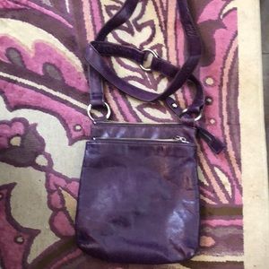 Hobo Purple leather cross body bag